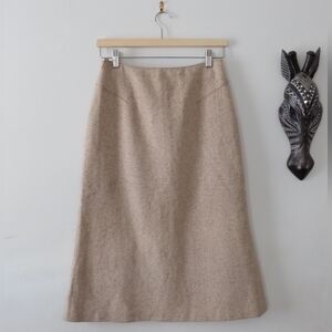 Vintage Beige A-Line Women's Skirt